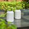 Glitzhome® 8.5" Flower Cutout Solar Powered Hanging Lantern